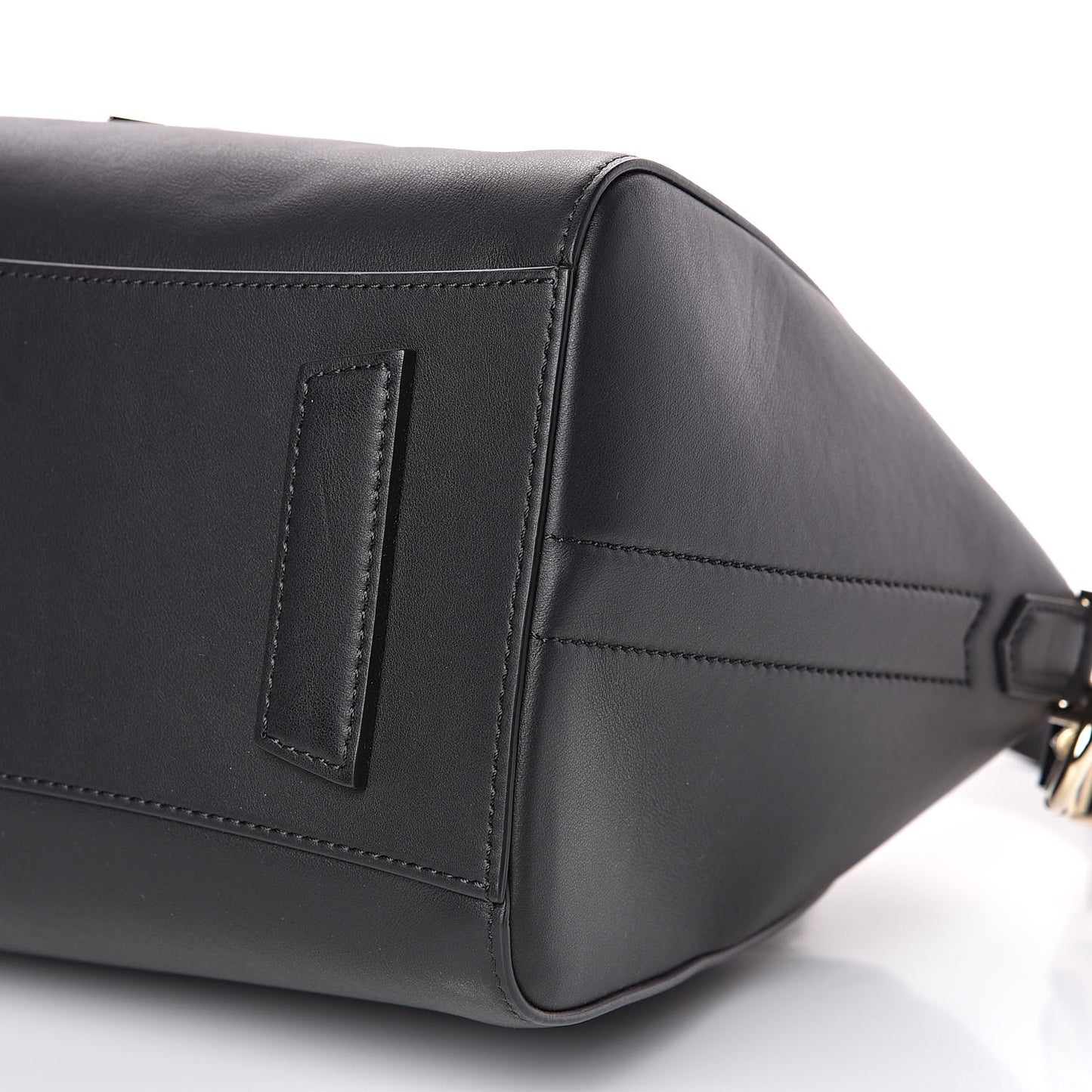 Calfskin Triangle Studded Small Antigona Black