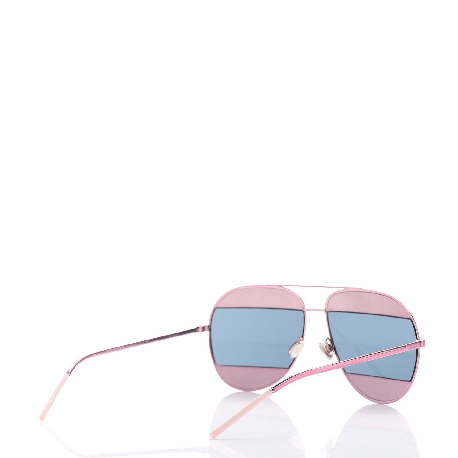 Christian Dior Split 1 Aviator Sunglasses Pink Blue 4 of 9