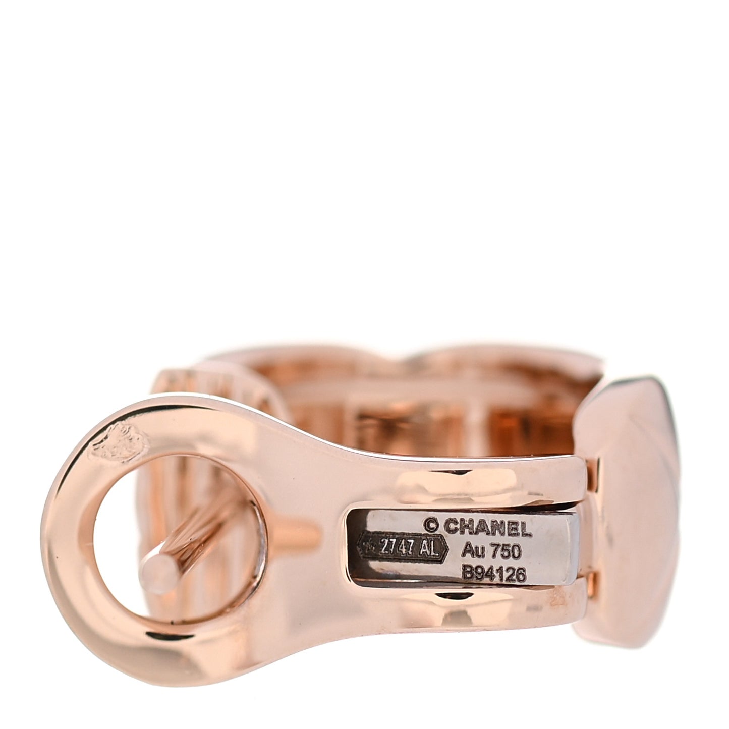 18K Beige Gold Coco Crush Hoop Earrings