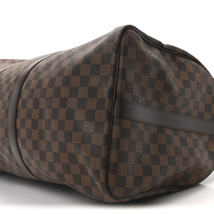 Louis Vuitton Damier Ebene Keepall Bandouliere 55 8 of 8