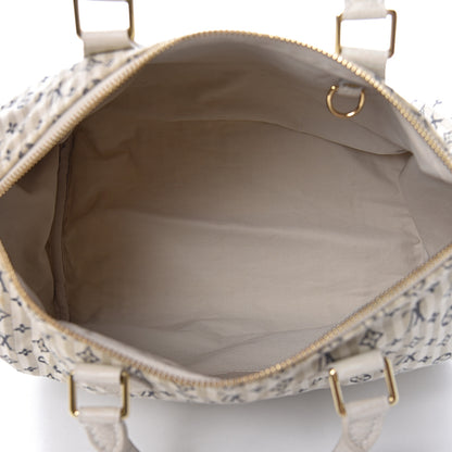 Louis Vuitton Mini Lin Croisette Speedy 30 Blue 5 of 11