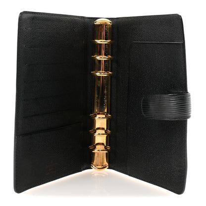 Louis Vuitton Epi Medium Ring Agenda Cover Black 5 of 6