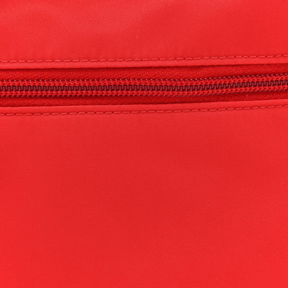 Prada Tessuto Nylon Saffiano Flat Messenger Bag Rosso 7 of 9
