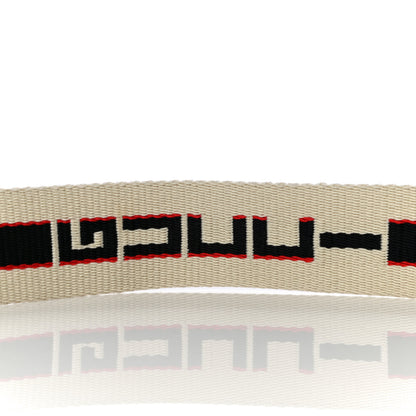 Gucci Canvas Shoulder Strap Beige Black Red 3 of 10