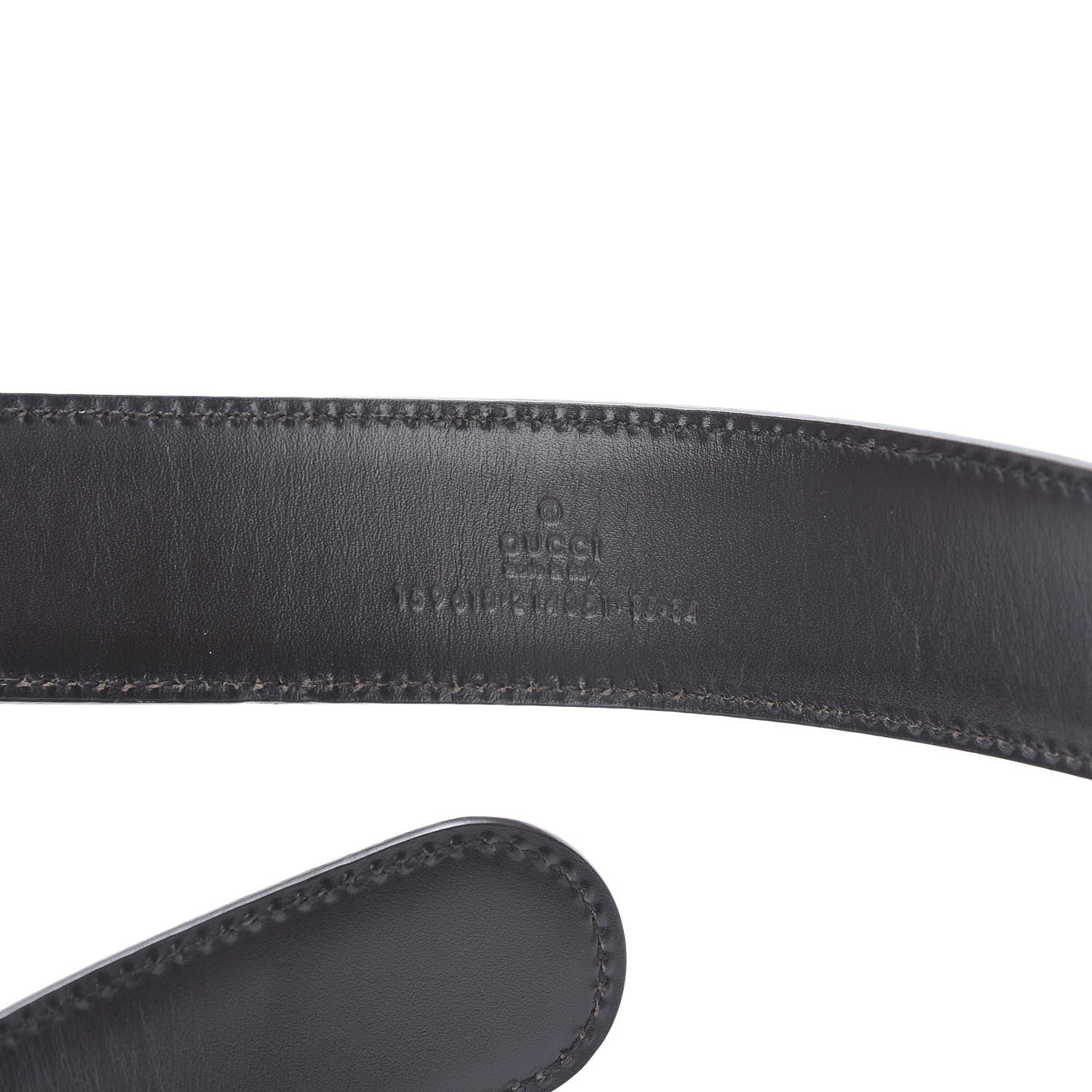 Gucci Calfskin Horsebit Buckle Belt 85 34 White 3 of 7