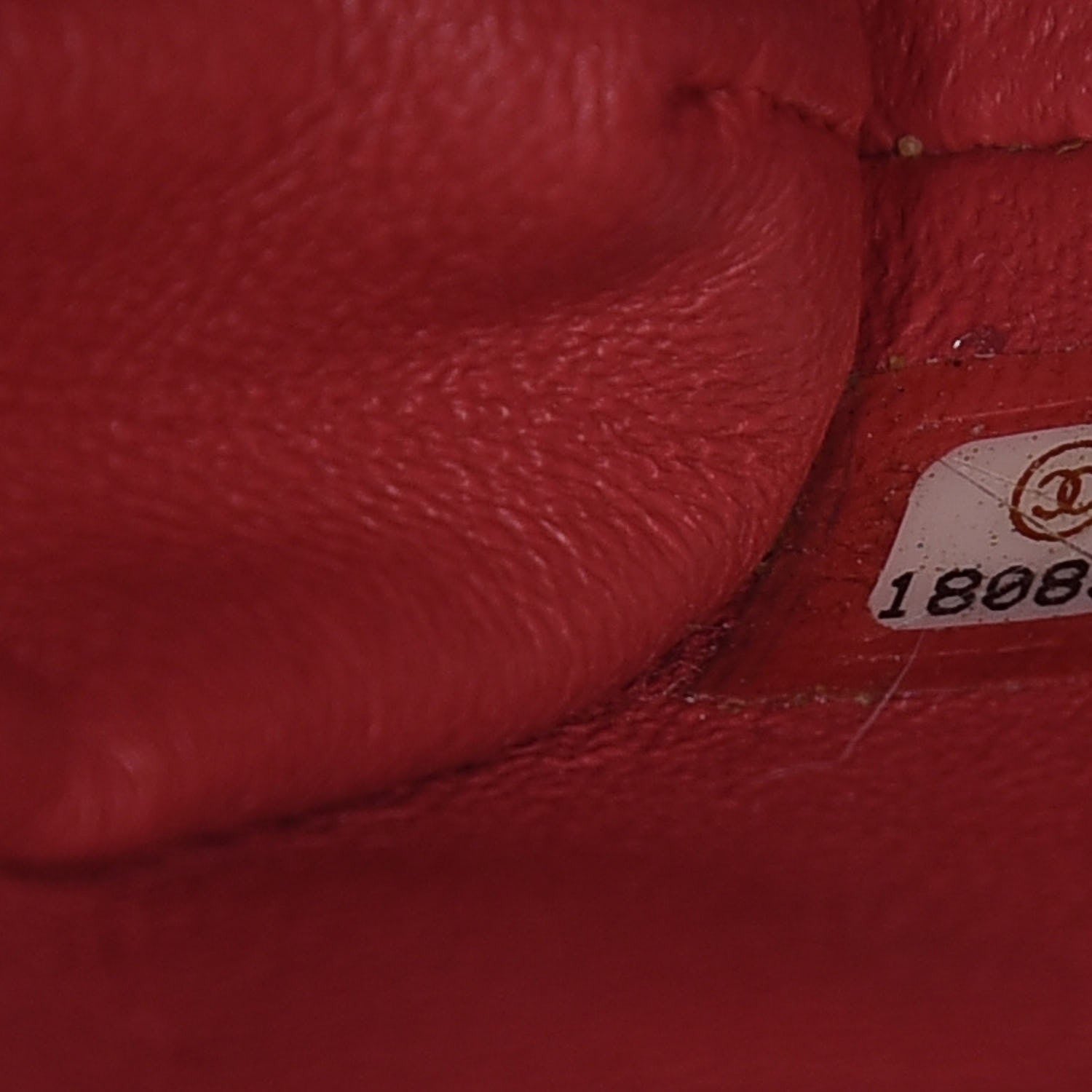 Chanel Iridescent Caviar Clutch with Chain Flap Red 7 of 12