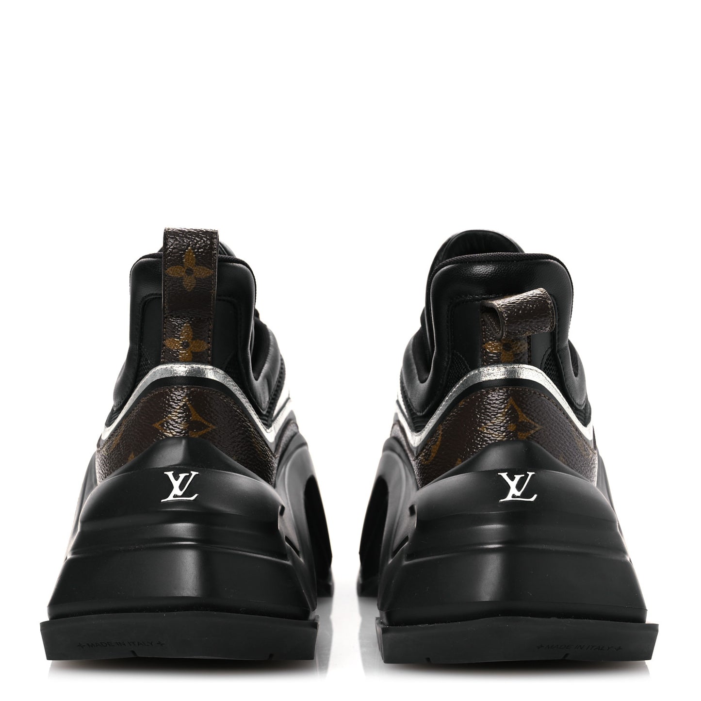 Calfskin Monogram LV Archlight 2.0 Platform Sneakers 38 Black