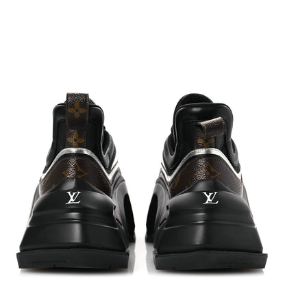 Louis Vuitton Calfskin Monogram LV Archlight 2.0 Platform Sneakers 38 Black 6 of 11