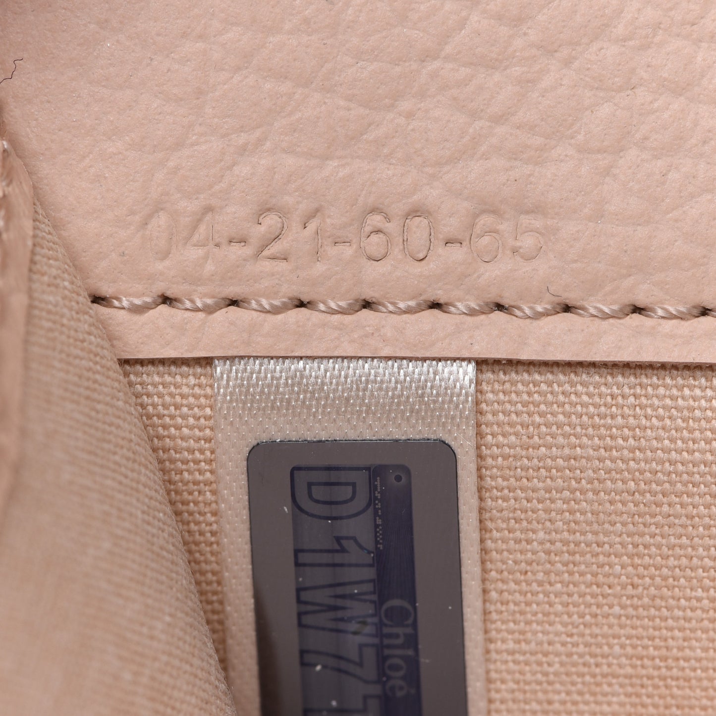 Calfskin Alphabet Mini Trifold Wallet Cement Pink