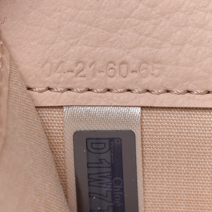 Chloe Calfskin Alphabet Mini Trifold Wallet Cement Pink 7 of 9