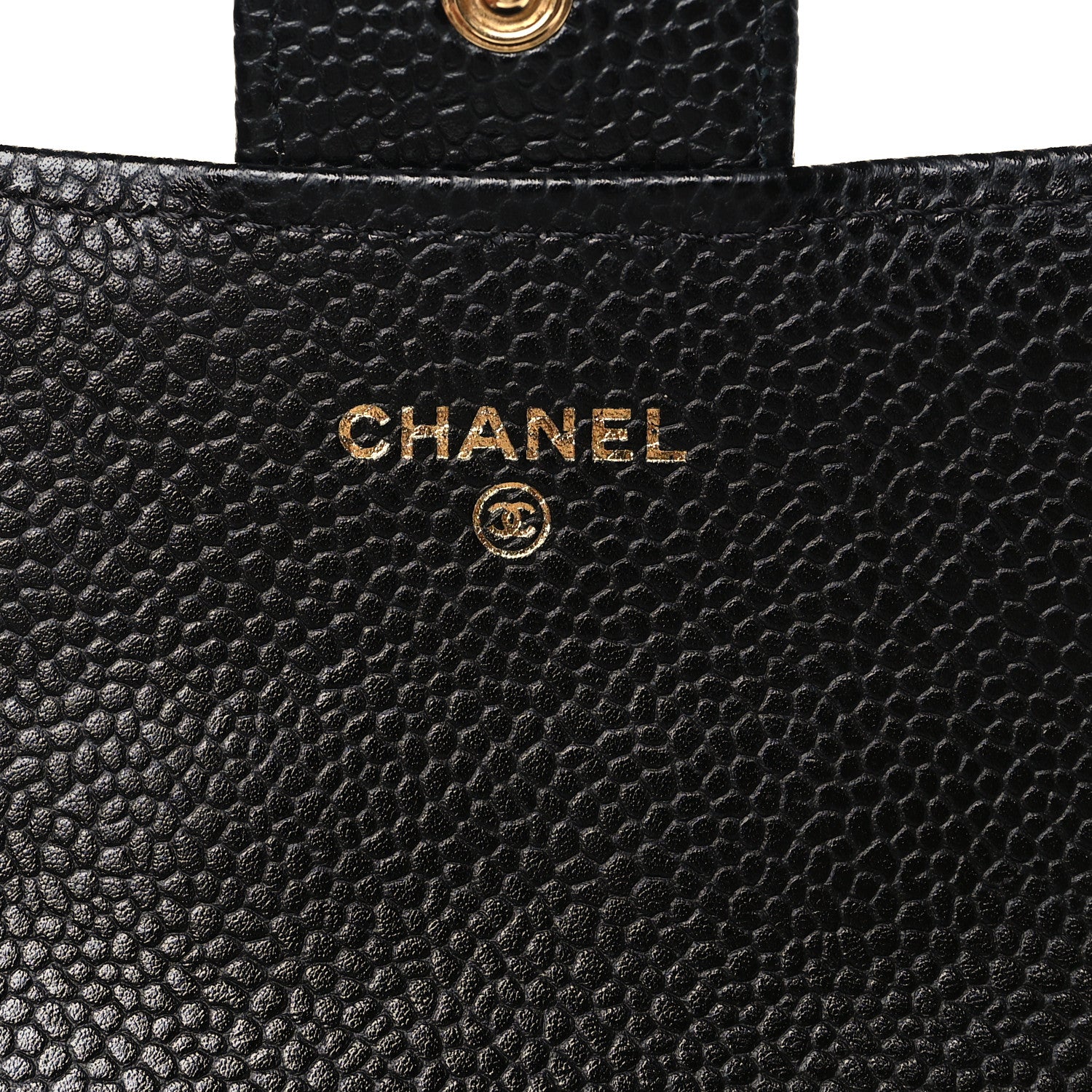 Chanel Caviar Quilted Large Gusset Flap Wallet Black 6 of 9