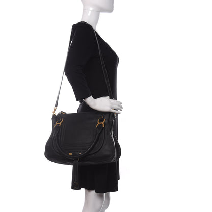 Chloe Calfskin Medium Marcie Satchel Black 2 of 10