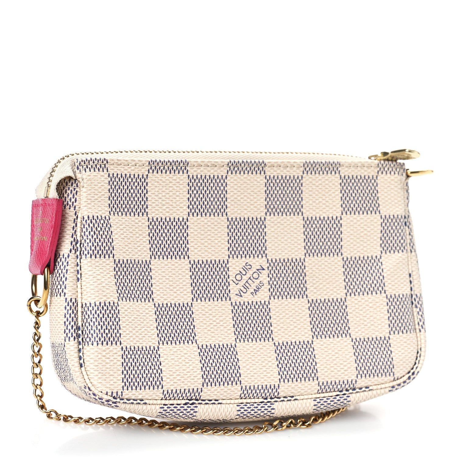 Louis Vuitton Damier Azur 2017 Christmas Animation Mini Pochette Accessories 3 of 9