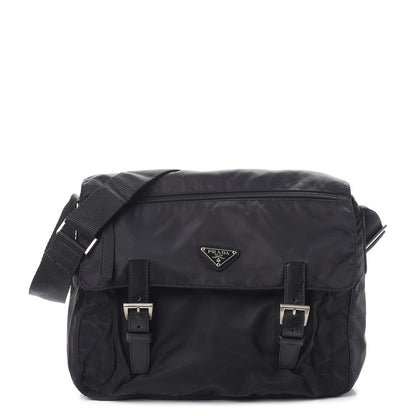Prada Nylon Vela Messenger Bag Black 1 of 9
