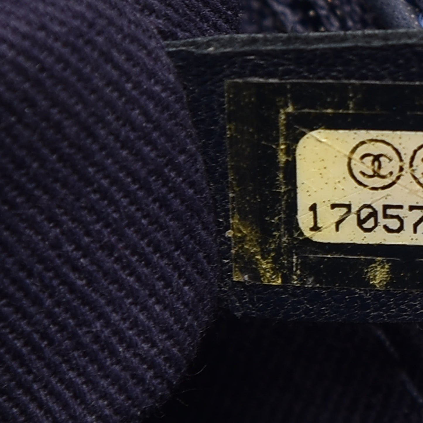 Iridescent Calfskin Quilted Large New Bubble Flap Navy