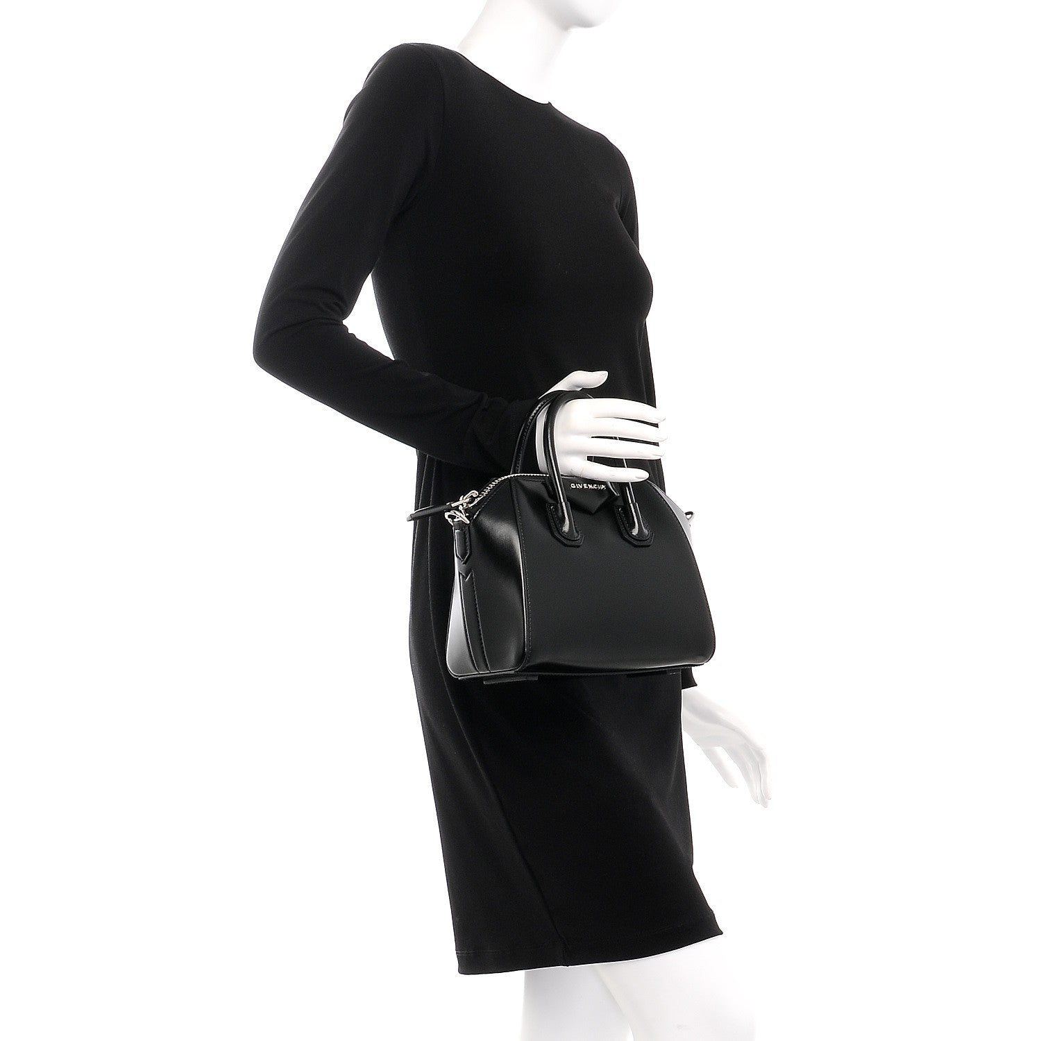 Givenchy Shiny Lord Calfskin Mini Antigona Black 3 of 8