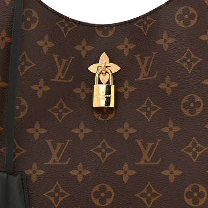 Louis Vuitton Monogram Flower Hobo Black 8 of 16