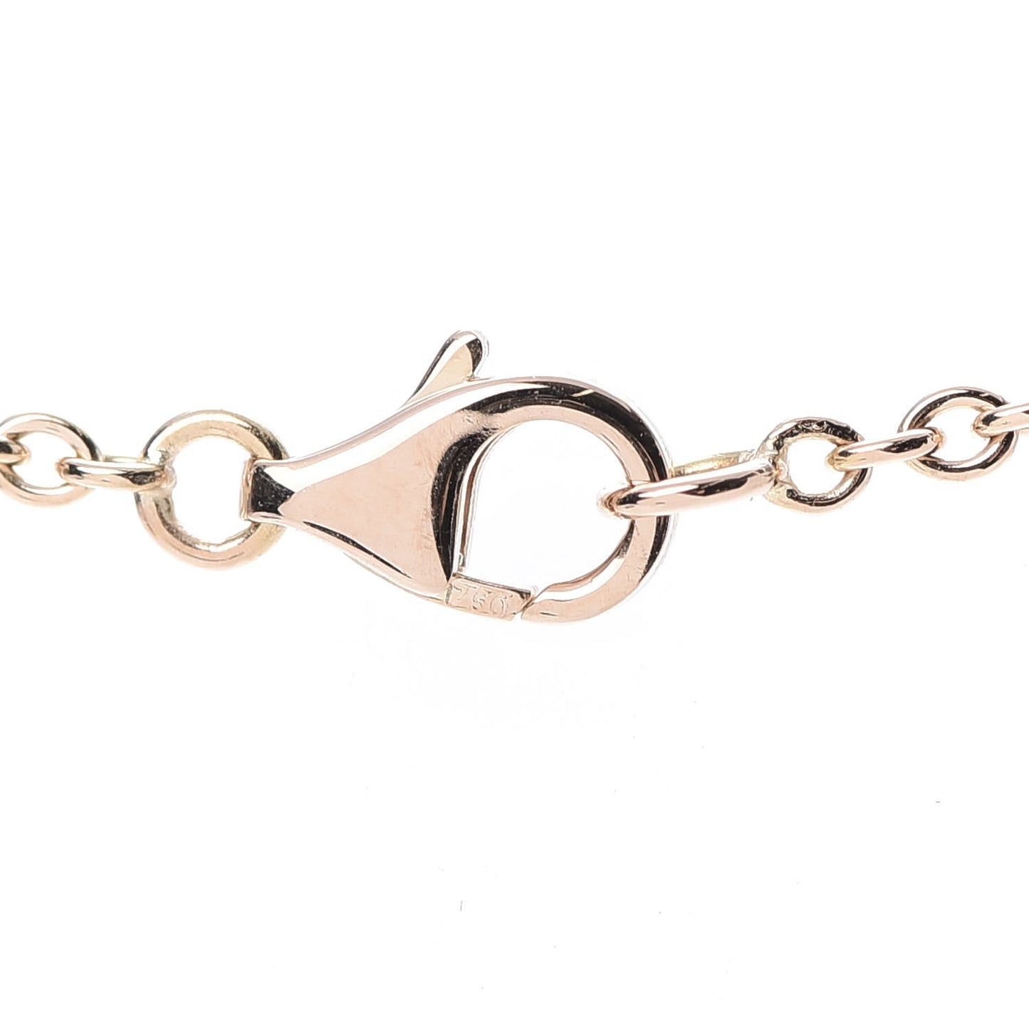 18K Pink Gold Interlocking LOVE Necklace