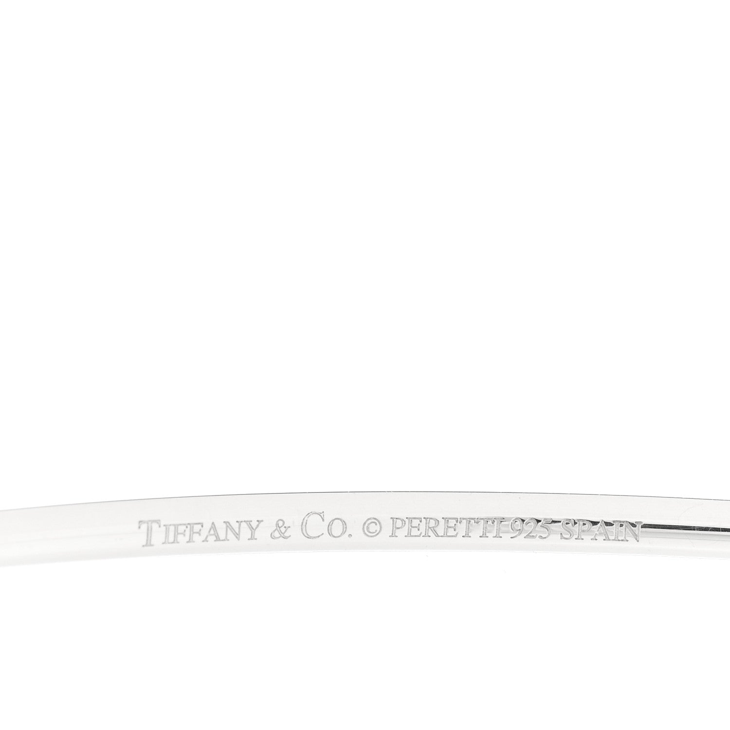 Tiffany Sterling Silver Elsa Peretti Teardrop Bangle Bracelet 3 of 3