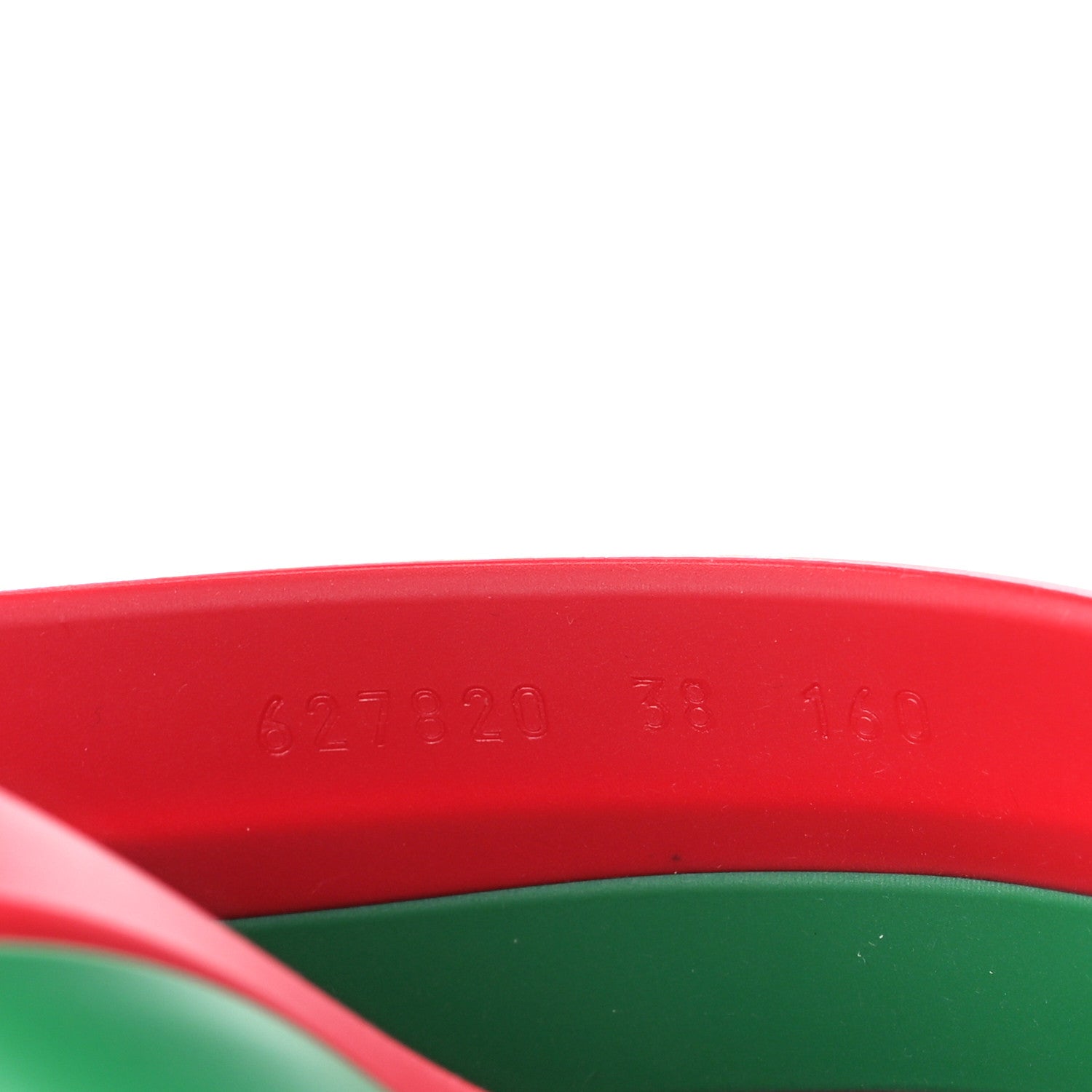 Gucci Rubber Web Womens Criss Cross Slide Sandals 38 Coral New Shamarock 9 of 12