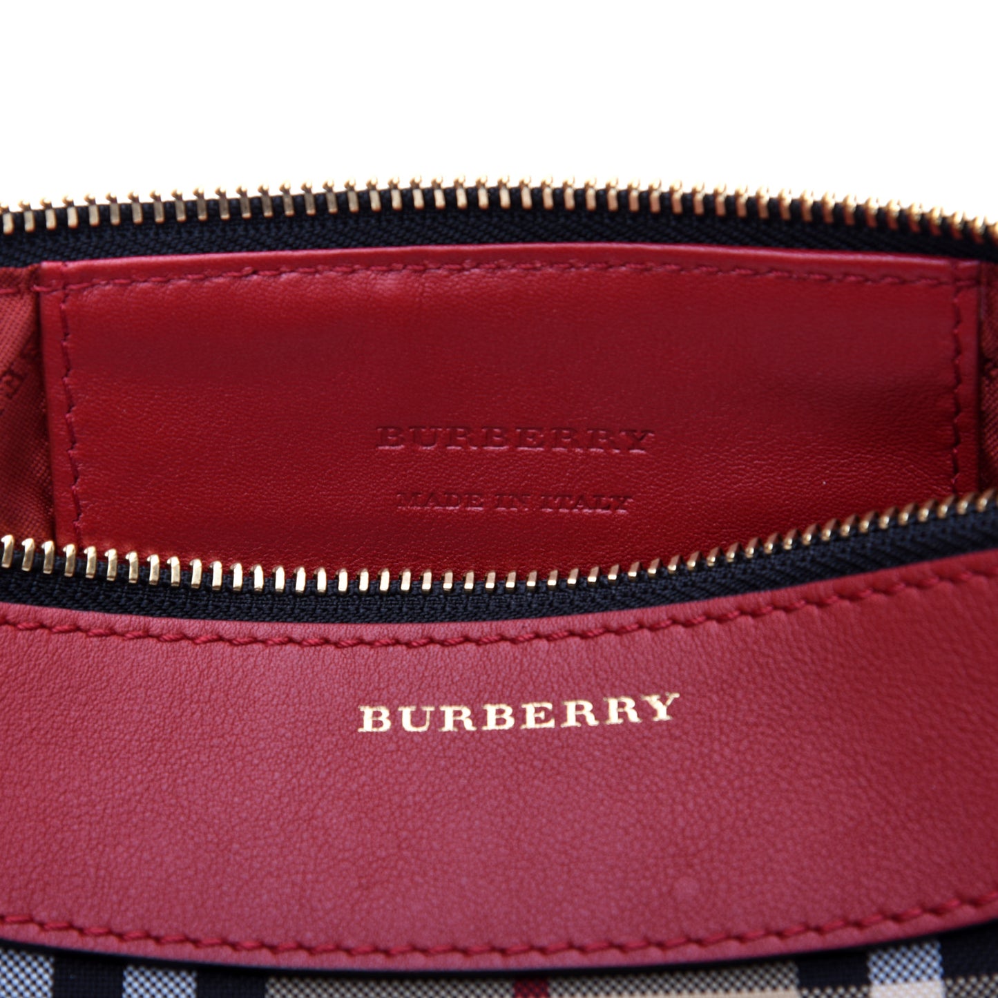 Horseferry Check Peyton Crossbody Clutch Bag Parade Red