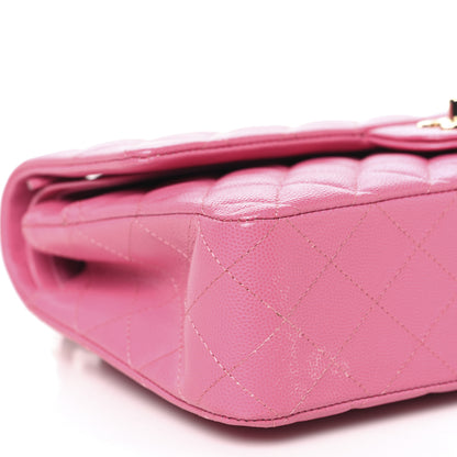 Chanel Caviar Quilted Medium Double Flap Pink 9 of 10