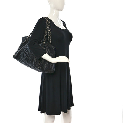 Chanel Glazed Calfskin East West Modern Chain Tote Black 2 of 15