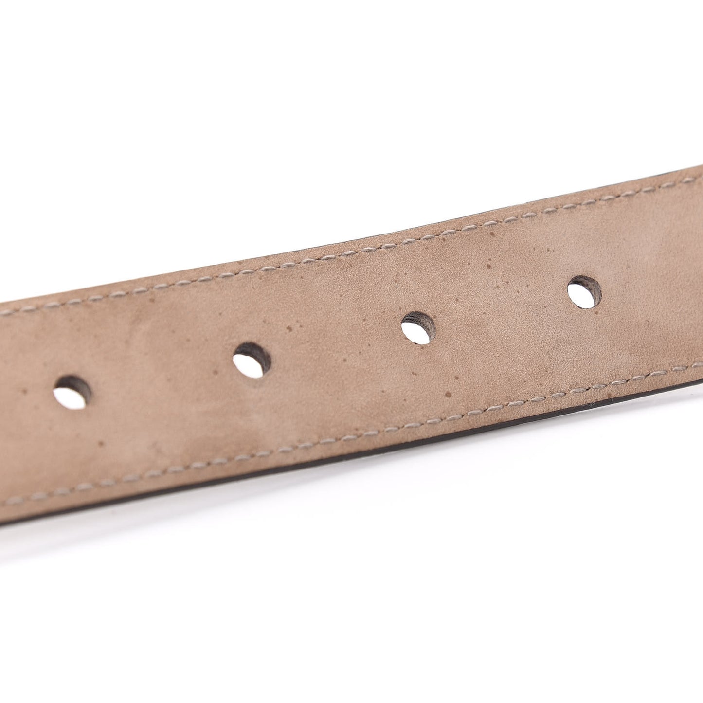 Metallic Calfskin Bamboo Buckle Belt 80 32 Golden Beige