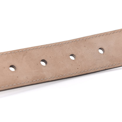 Gucci Metallic Calfskin Bamboo Buckle Belt 80 32 Golden Beige 4 of 5