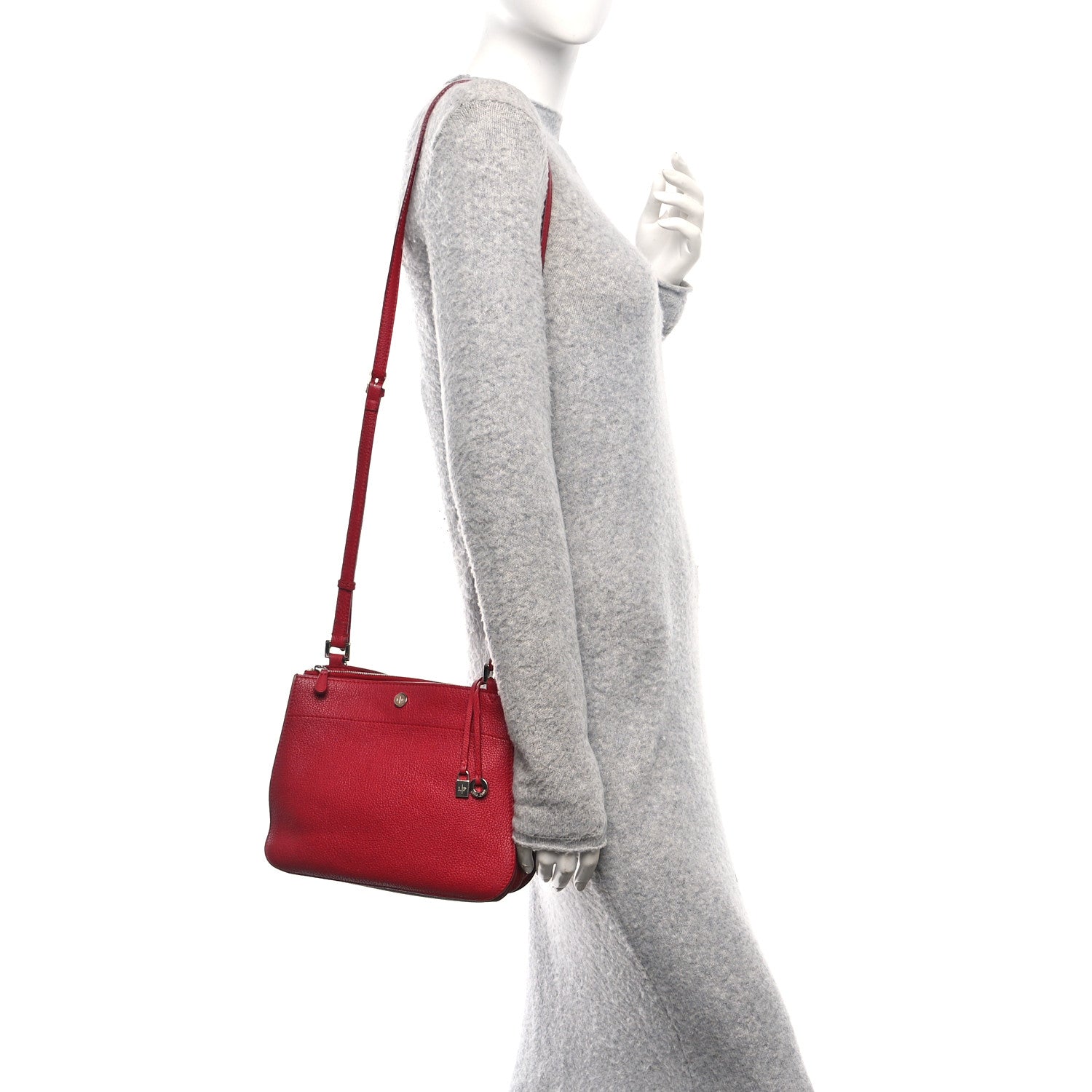 限定パイソン　Loro Piana ミルキーウェイ Loro Piana Grained Calfskin Milky Way Shoulder Bag Red 1784281