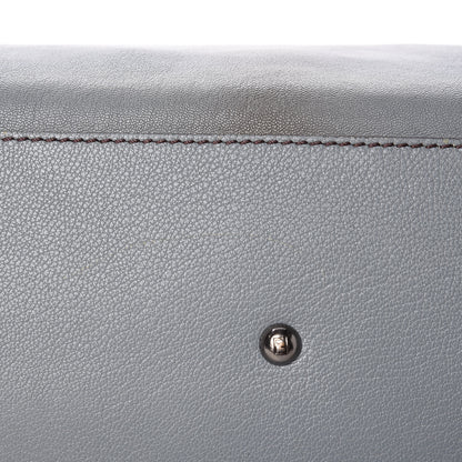 Fendi Goatskin Zucca Large Peekaboo Iconic Satchel Grigio Tobacco Black 18 of 20