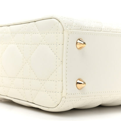 Christian Dior Lambskin Cannage Small My ABCDior Lady Dior White 8 of 8