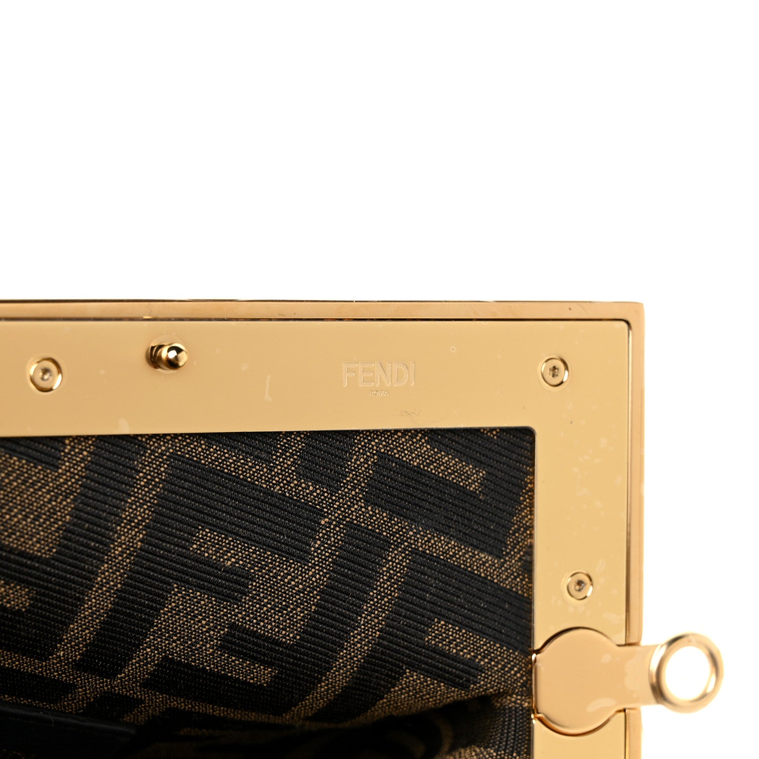 Fendi Shiny Nappa Small Fendi First Caramello 7 of 10