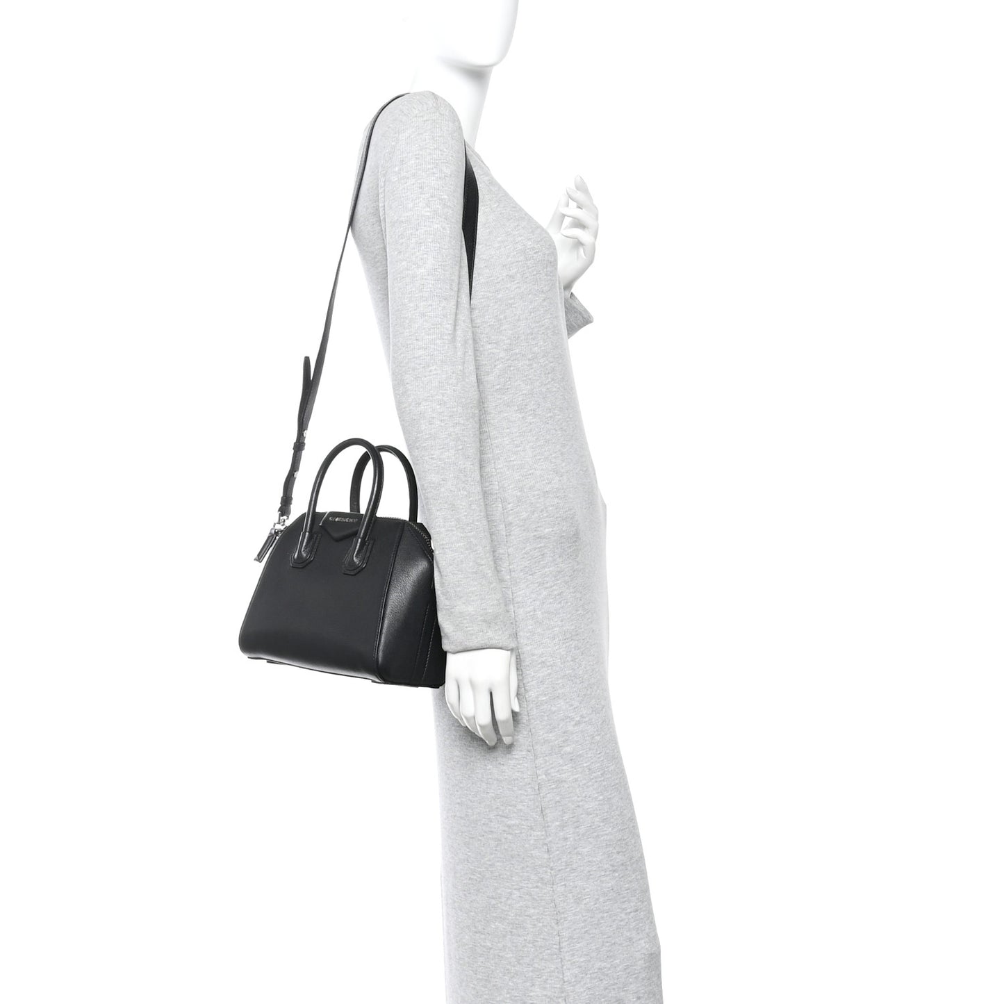 Sugar Goatskin Mini Antigona Black