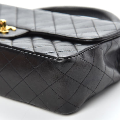 Chanel Lambskin Quilted Medium Rectangular Kelly Flap Bag Black 10 of 15