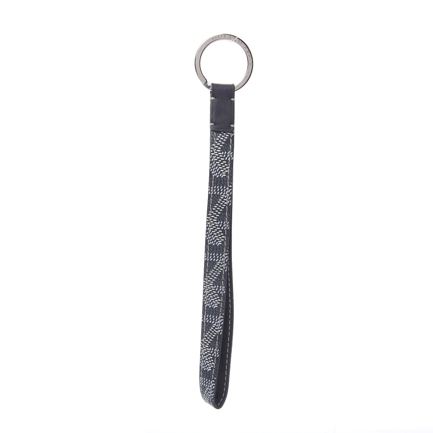 Goyardine Sesame Key Holder Grey