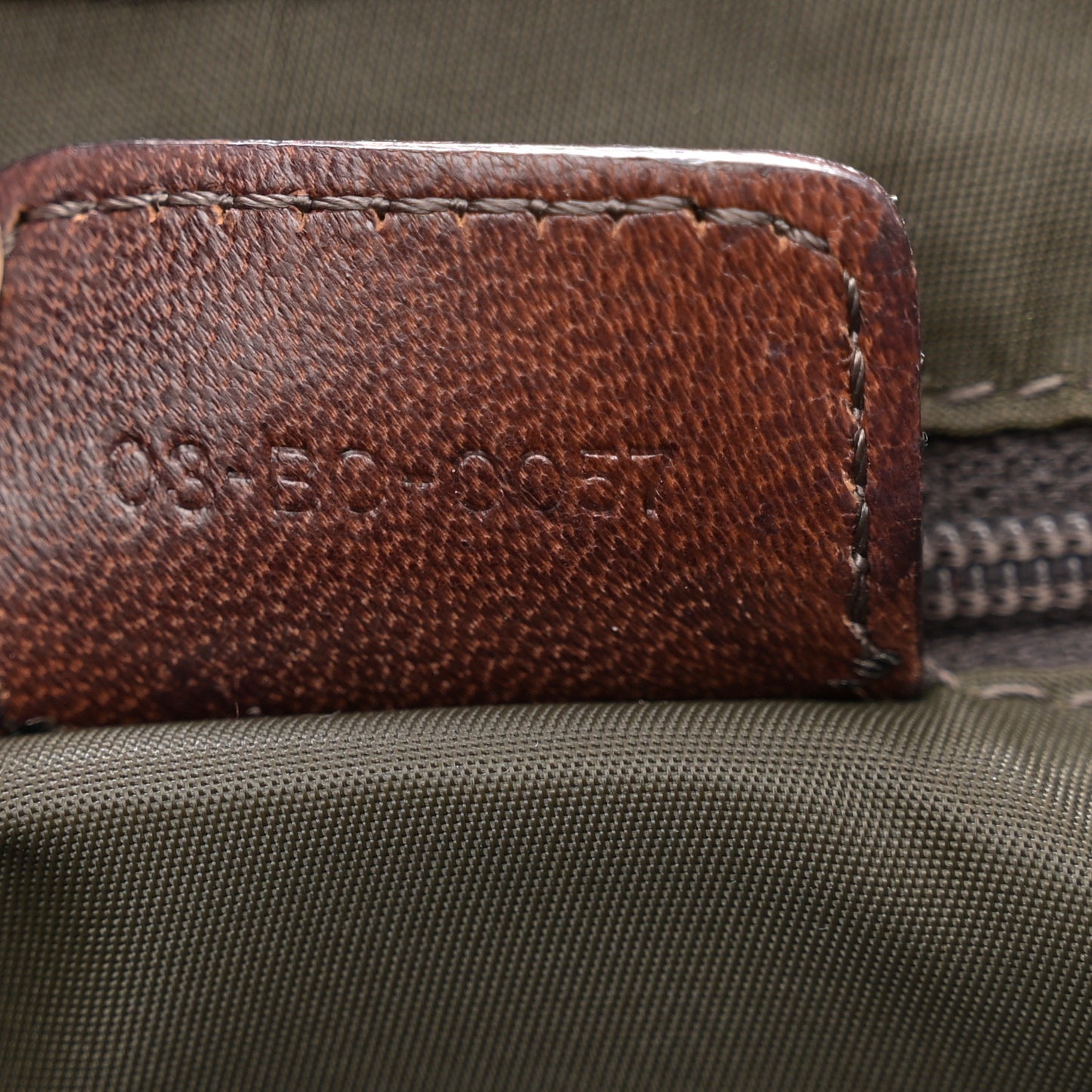 Calfskin Monogram Buckle Messenger Beige