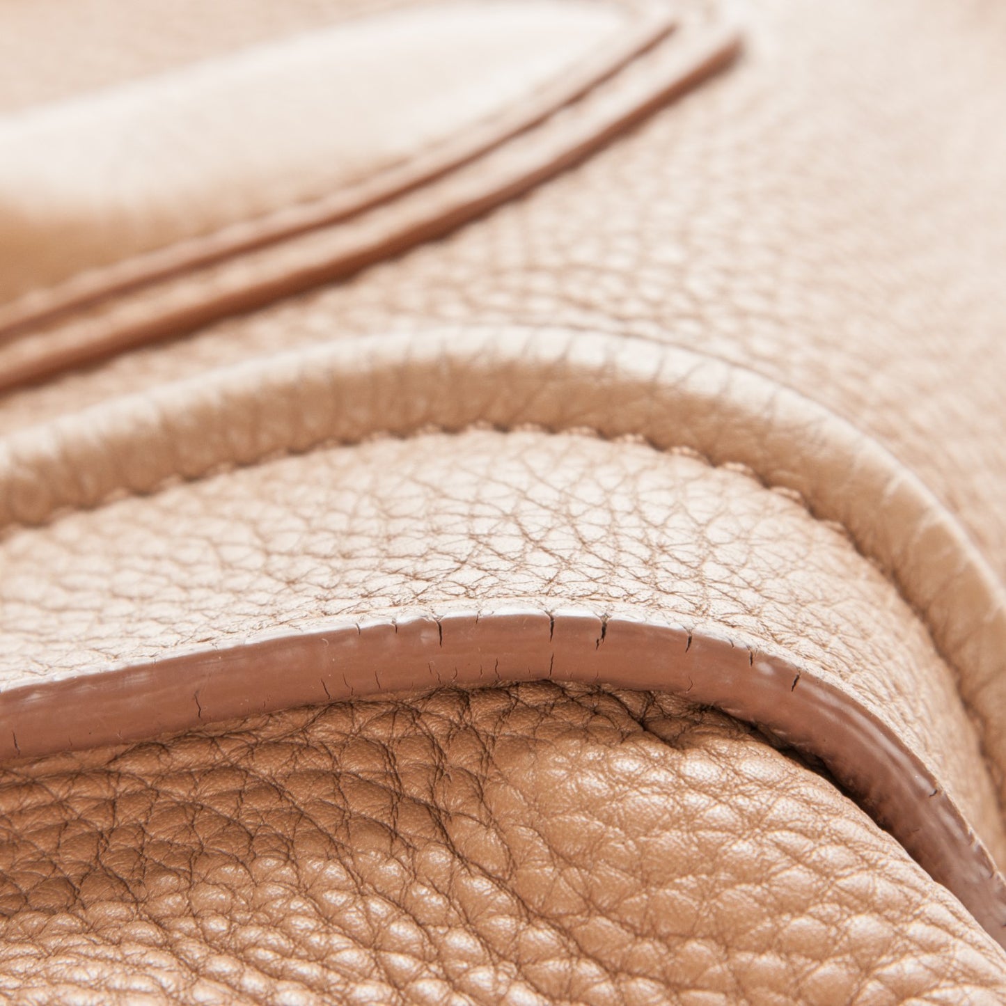 Pebbled Calfskin Mini Luggage Camel