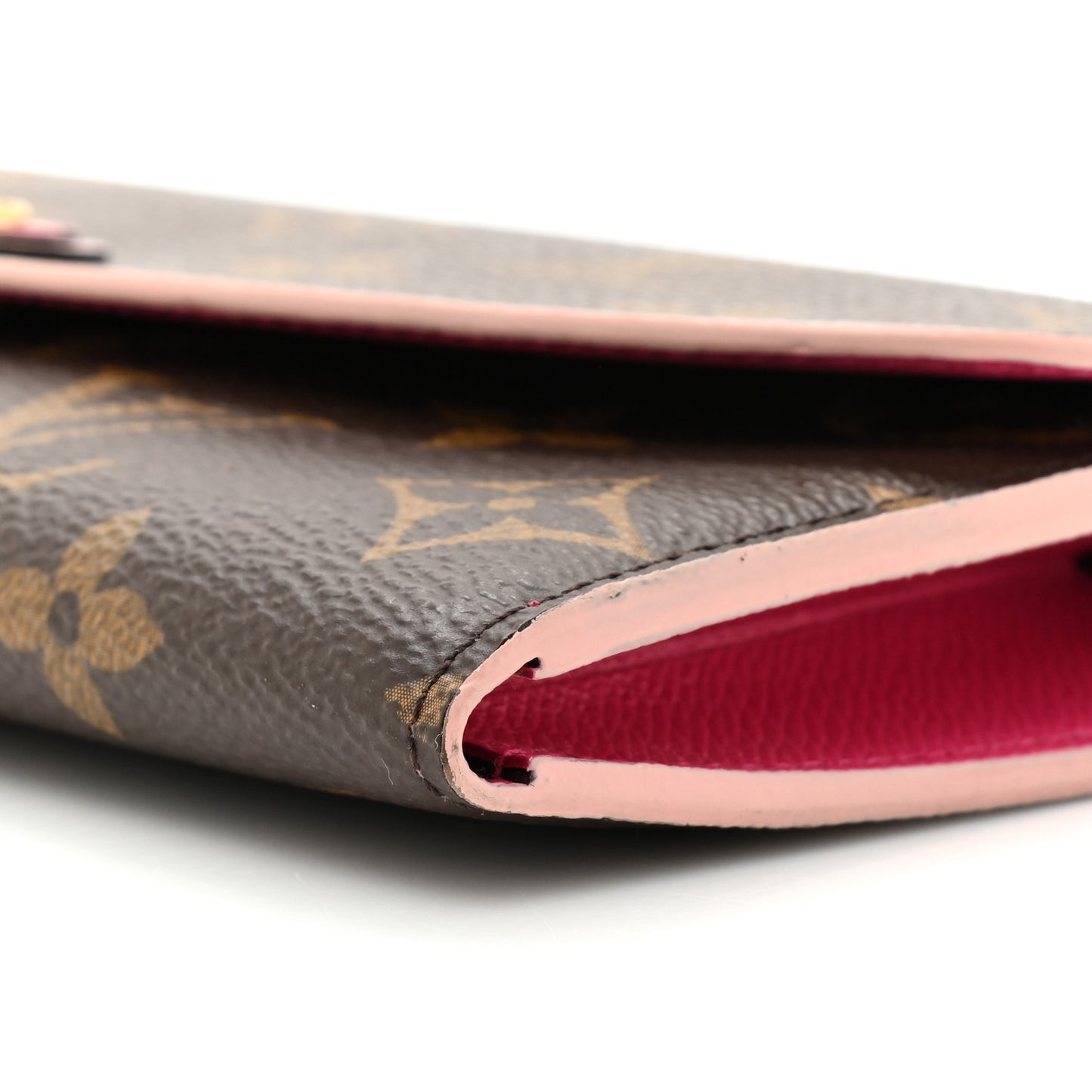 Monogram Bloom Flower Emilie Wallet Fuchsia