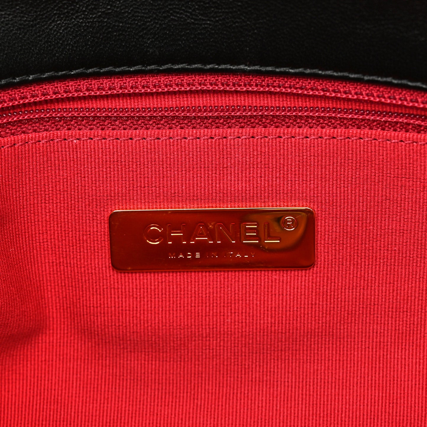 Lambskin Quilted Large Chanel 19 Flap Black