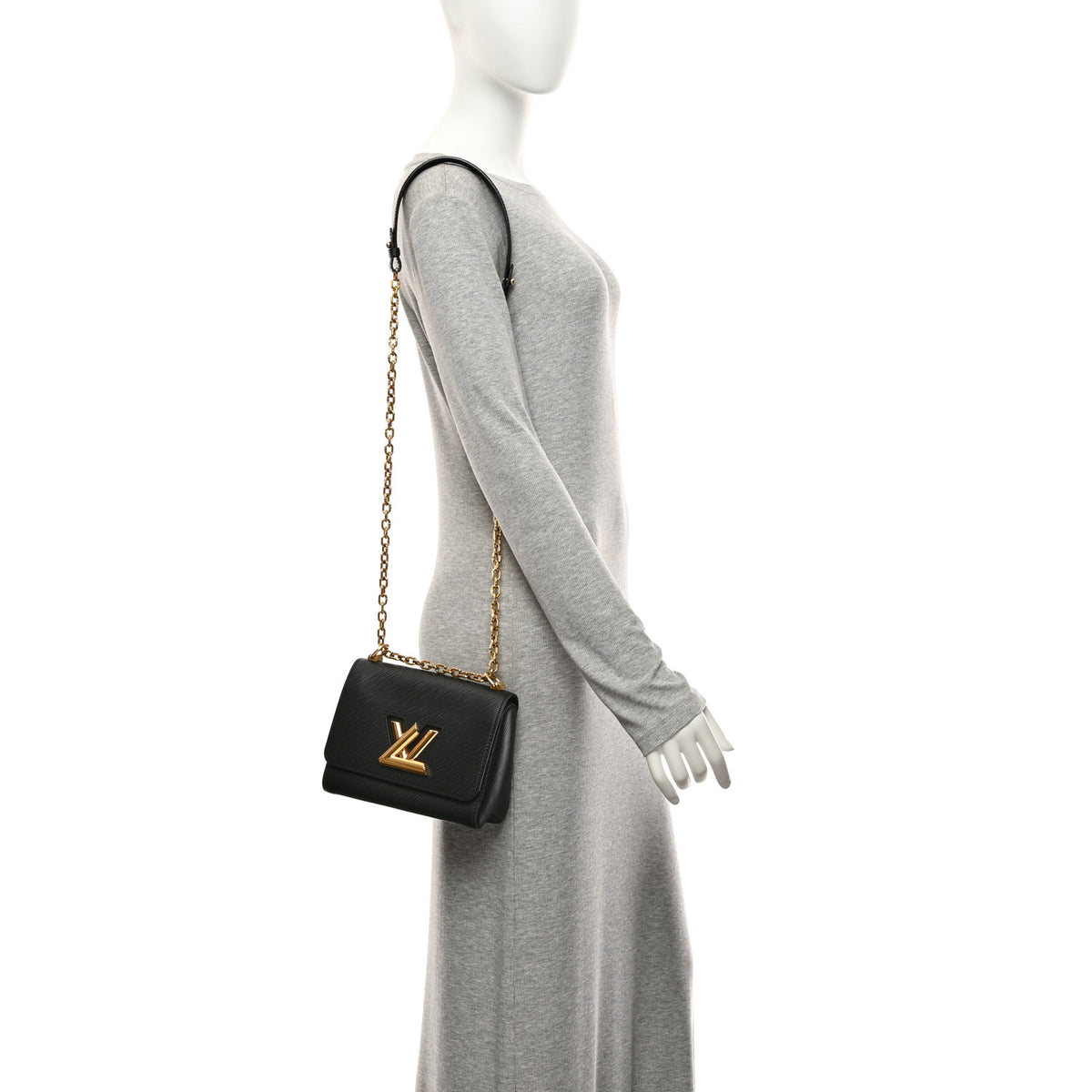 Louis Vuitton Epi Twist Shoulder Bag PM Black 2 of 11