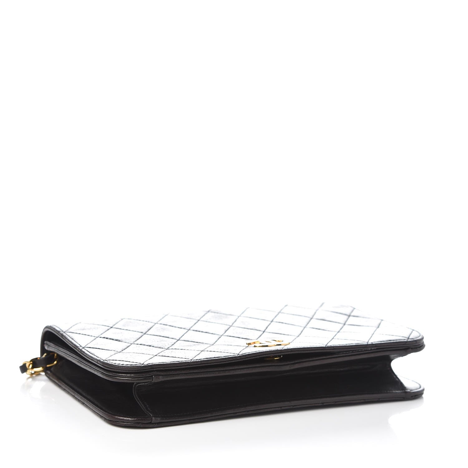 Chanel Lambskin Quilted Wallet On Chain WOC Black 4 of 11
