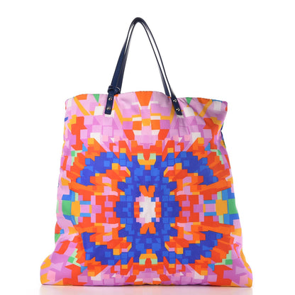 Chanel Nylon Printed CC Tote Multicolor 3 of 9