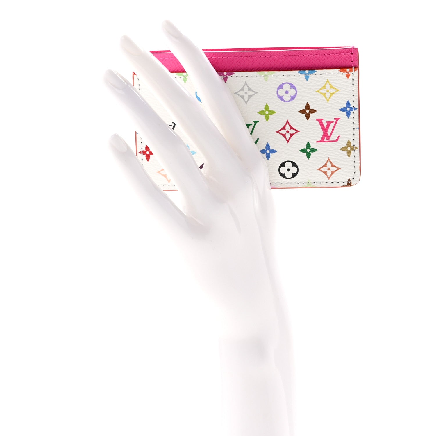 Louis Vuitton LV X TM Monogram Multicolor Card Holder Kawaii Pink 2 of 7