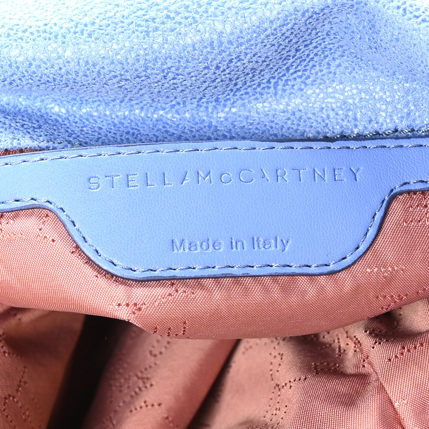 Shaggy Deer Mini Falabella Fold Over Tote Cerulean