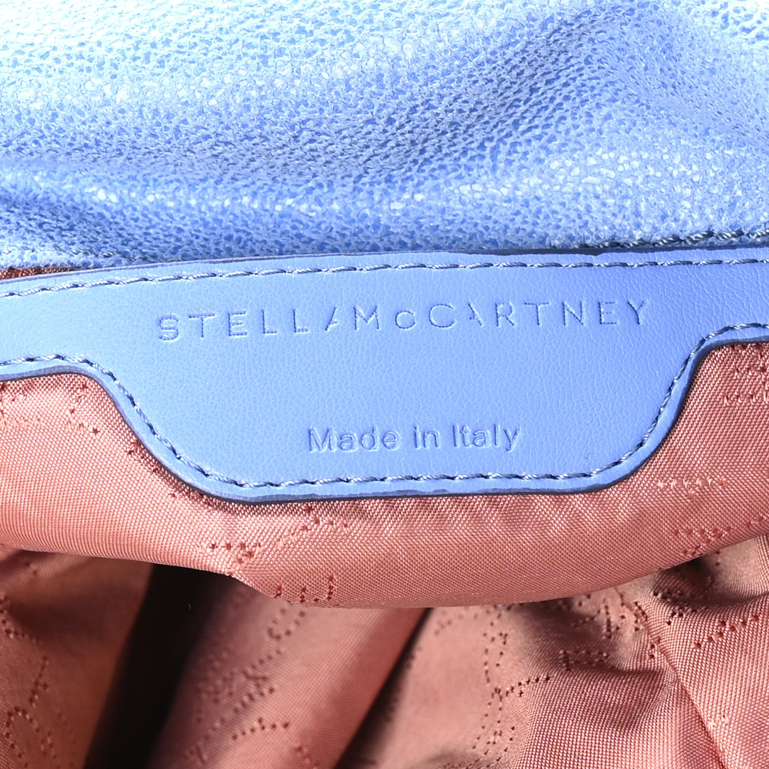 Stella McCartney Shaggy Deer Mini Falabella Fold Over Tote Cerulean 5 of 8