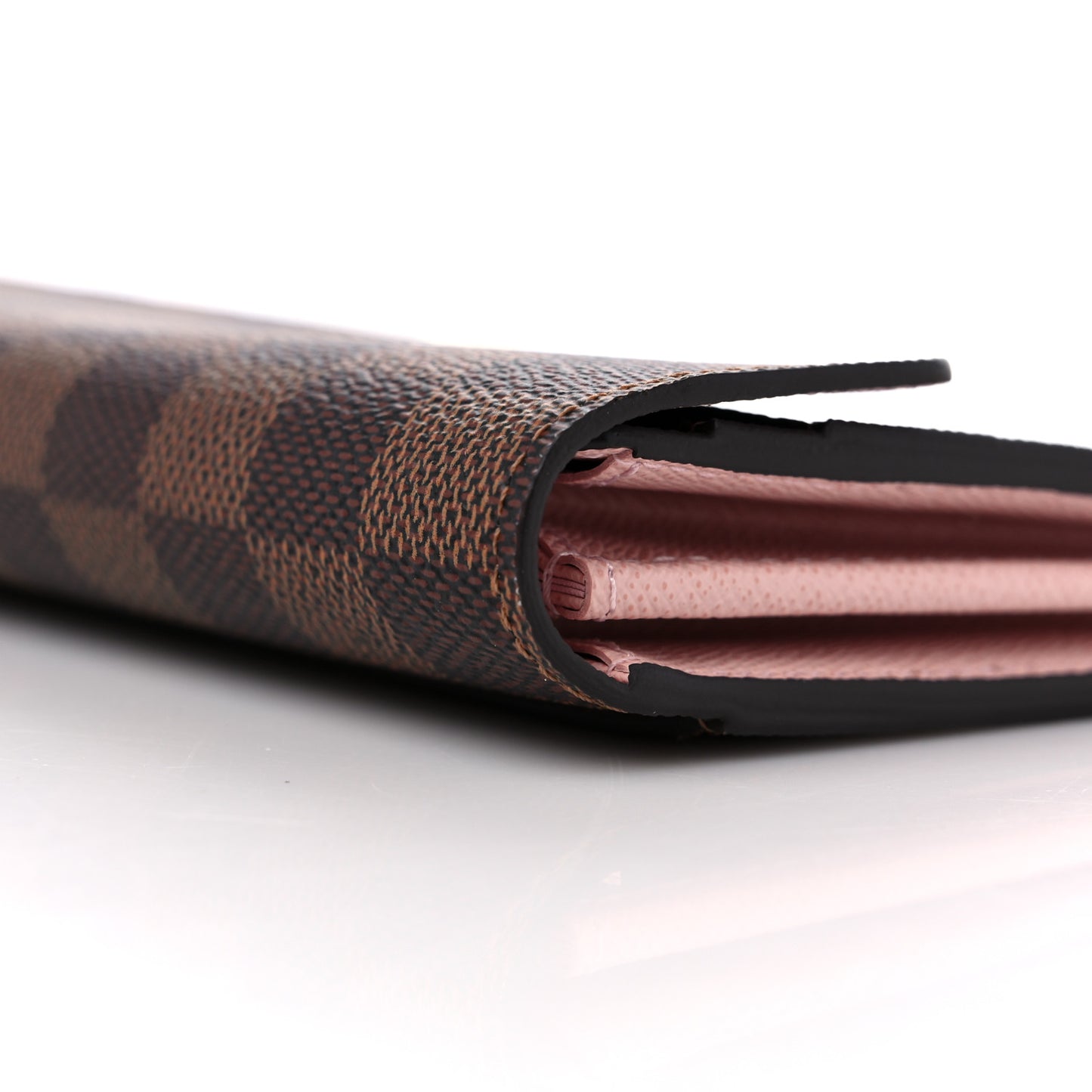 Damier Ebene Sarah Wallet NM Rose Ballerine