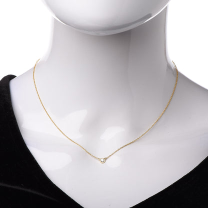 Tiffany 18K Yellow Gold Diamond .14ct Elsa Peretti Diamonds by the Yard Pendant Necklace 2 of 7
