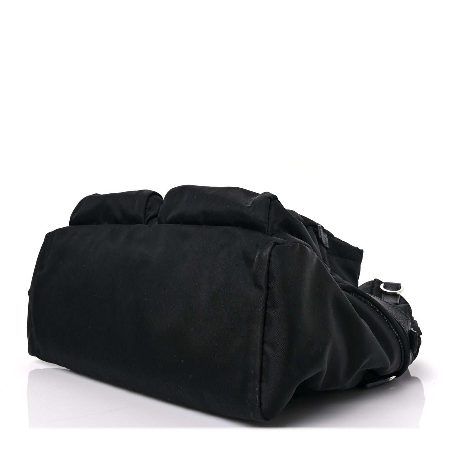 Tessuto Nylon Saffiano Briefcase Black