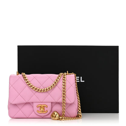 Chanel Caviar Quilted Mini Rectangular Sweetheart Flap Lilac 11 of 11